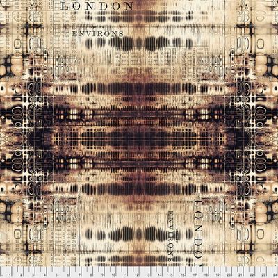 London Gridlock in Neutral by Tim Holtz Eclectic Elements for FreeSpirit Fabrics