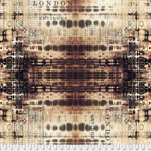 London Gridlock in Neutral by Tim Holtz Eclectic Elements for FreeSpirit Fabrics