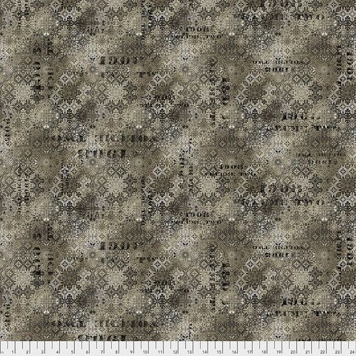Faded Tile in Neutral by Tim Holtz Eclectic Elements for FreeSpirit Fabrics