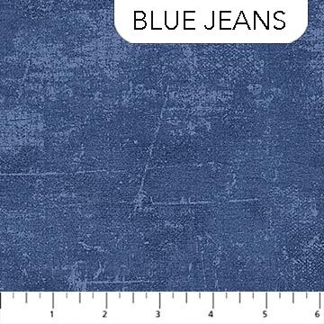 Canvas Flannel in Blue Jeans for Northcott