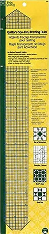 Dritz Quilter&#39;s See-Thru Drafting Ruler