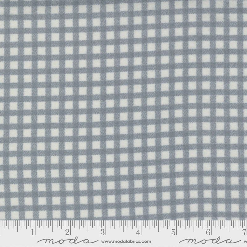 Yuletide Gatherings Flannel Mini Plaid Smoke Snow 49145-28F