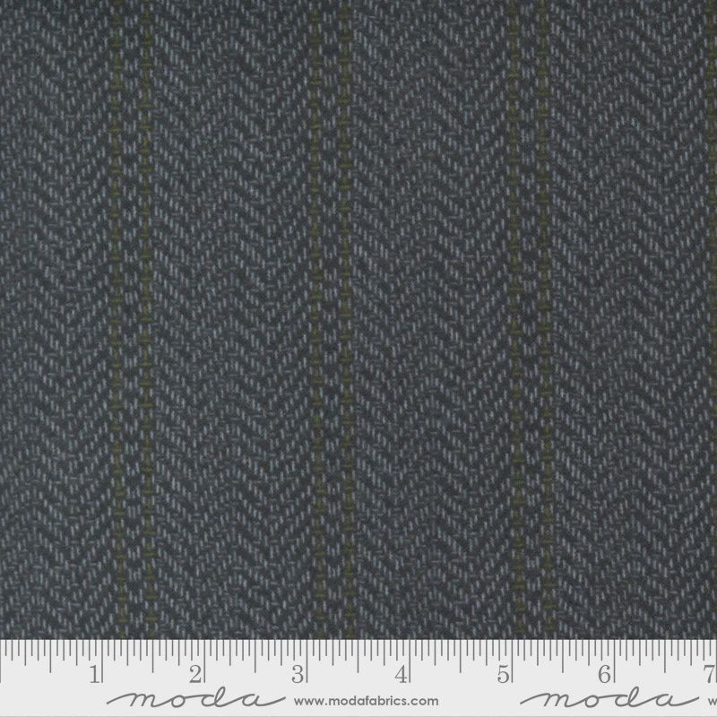 Yuletide Gatherings Flannel Herringbone Coal 49141F-15
