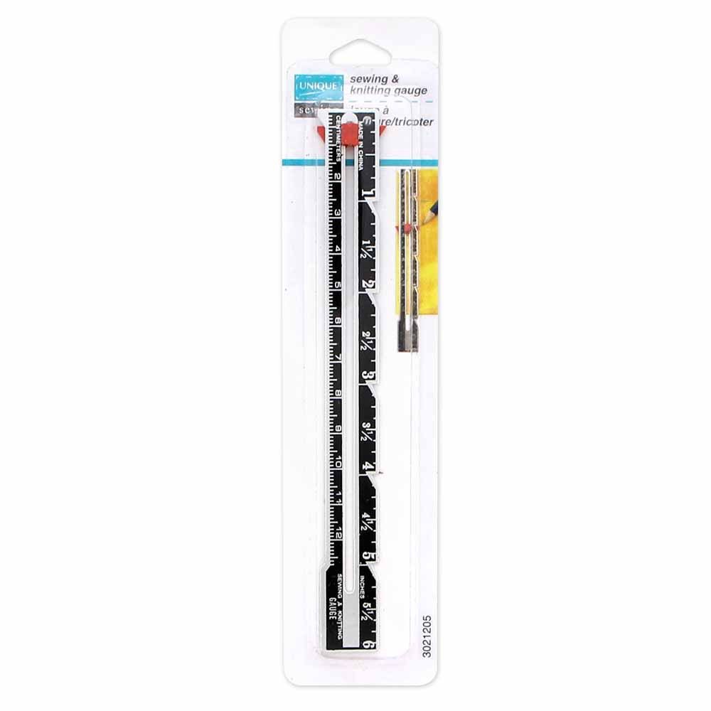 6” Metal Sewing and Knitting Gauge