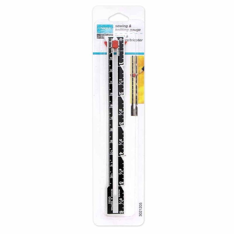 6” Metal Sewing and Knitting Gauge