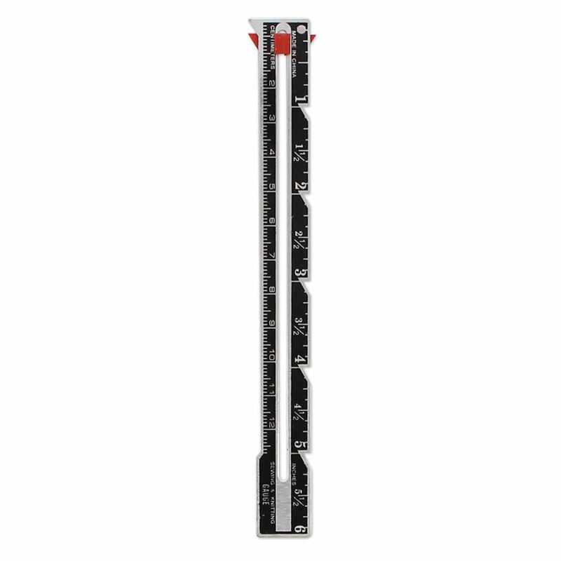 6” Metal Sewing and Knitting Gauge