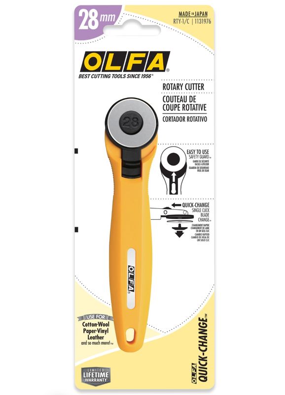 OLFA 28mm RTY-1/C Quick-Change Rotary Cutter