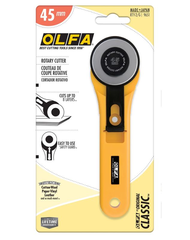 OLFA 45mm RTY-2/G Straight Handle Rotary Cutter