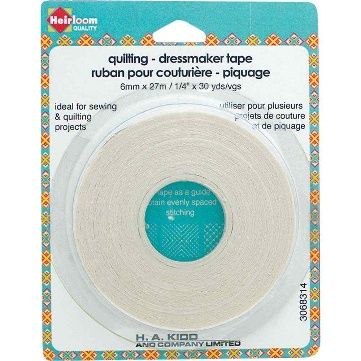 Heirloom 1⁄4″ Quilters&#39; Tape - 6mm x 27m (1⁄4″ x 30yd)