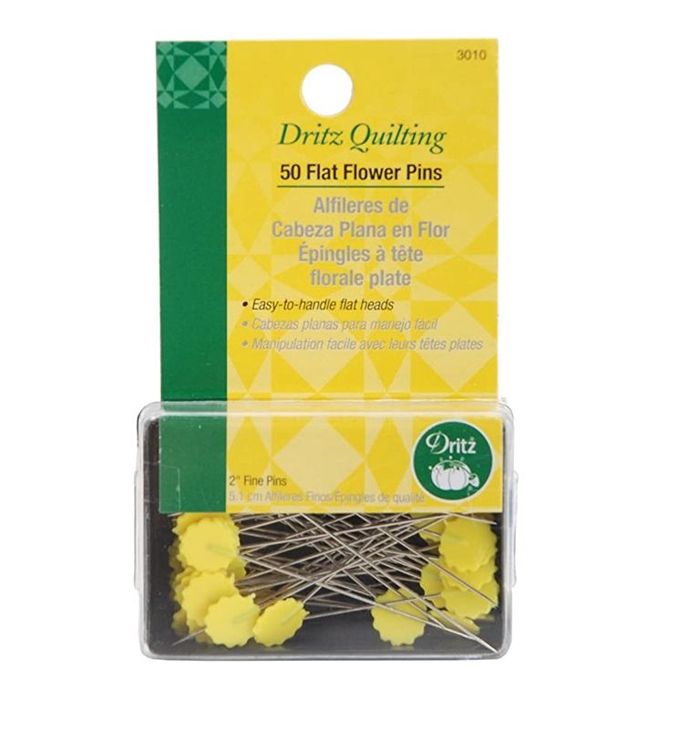 Flat Flower Head Pins - 2&quot; - 50 Count