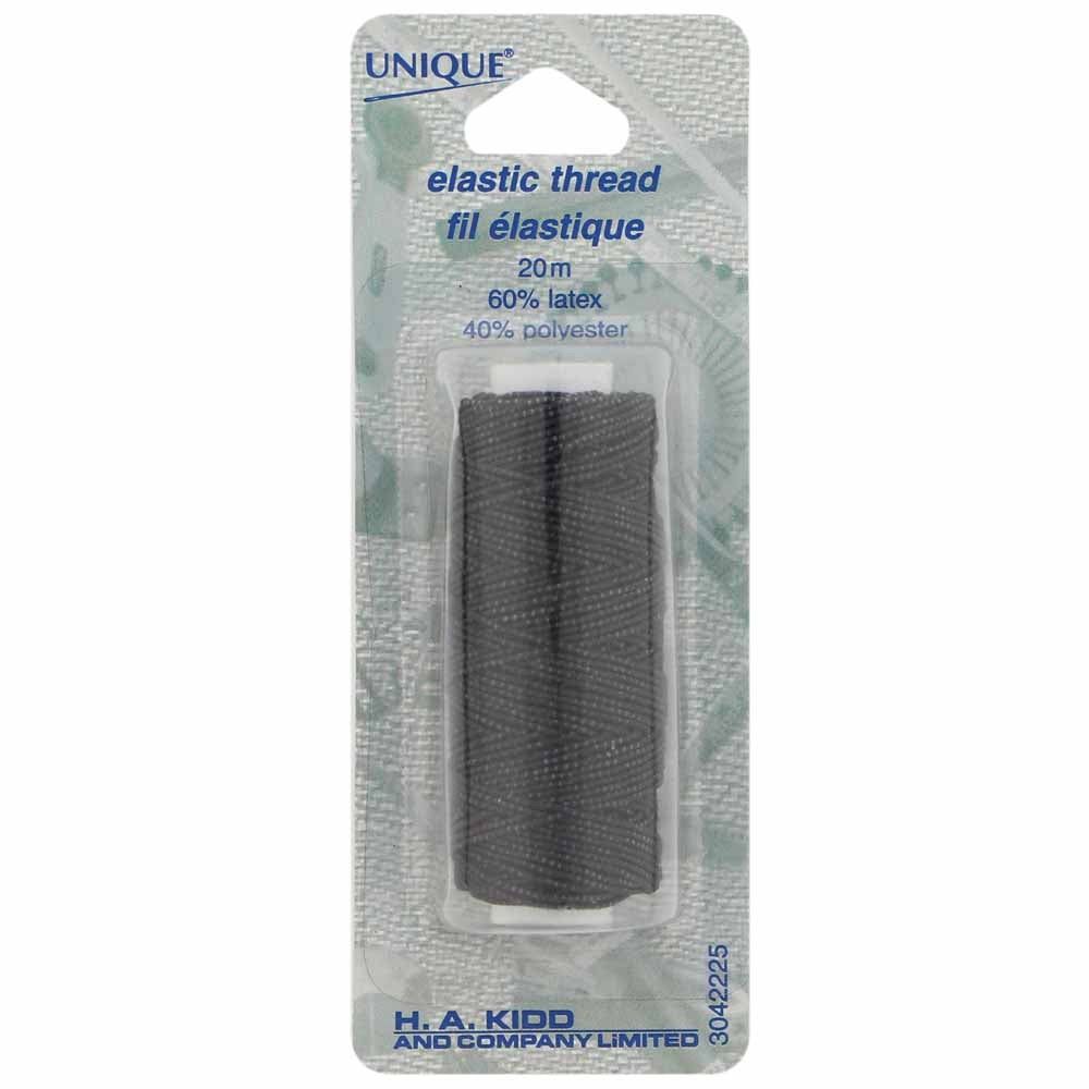 Unique Elastic Thread Black 20m