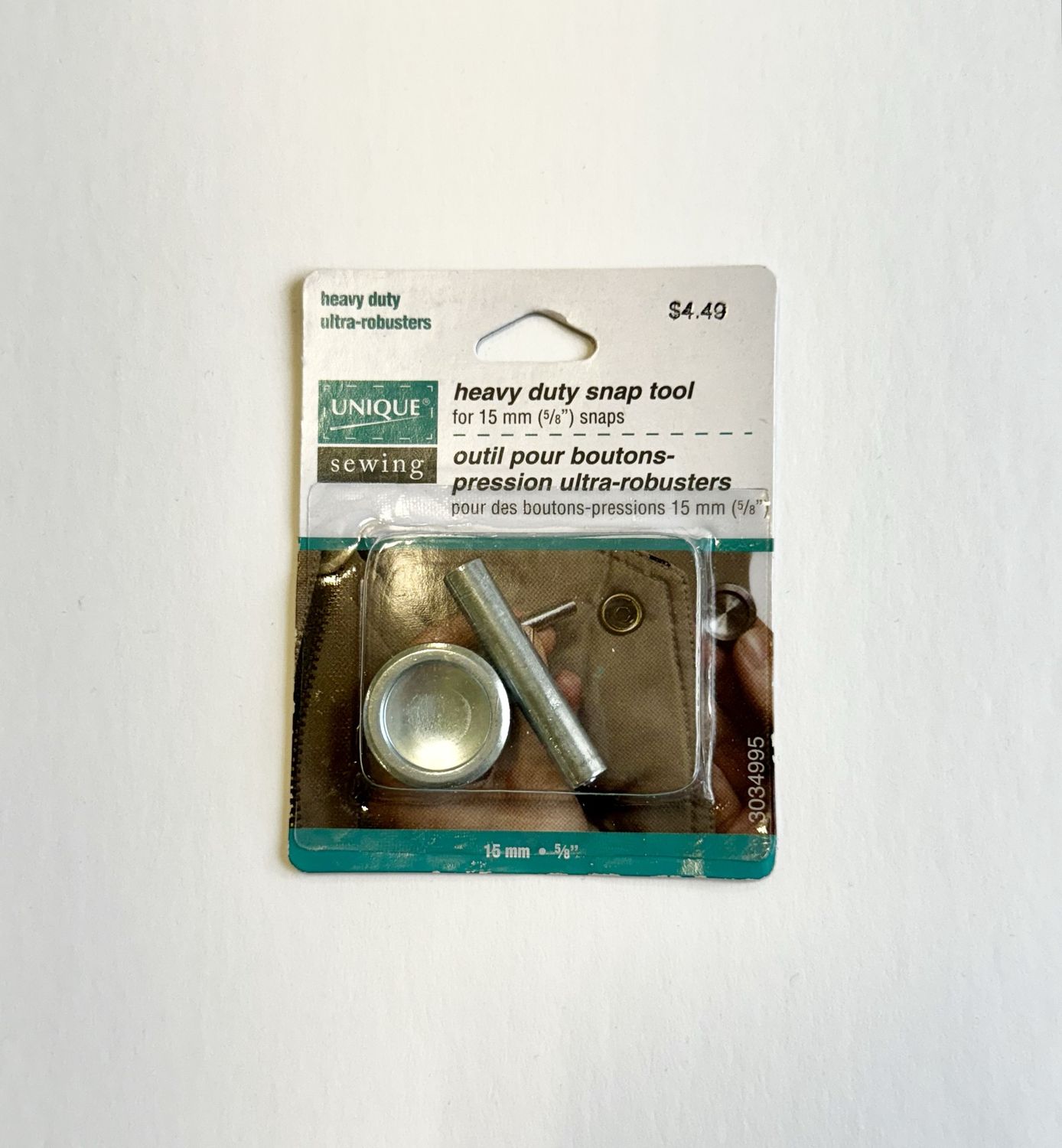 Unique Sewing Heavy Duty Snap Tool for 15mm Snaps