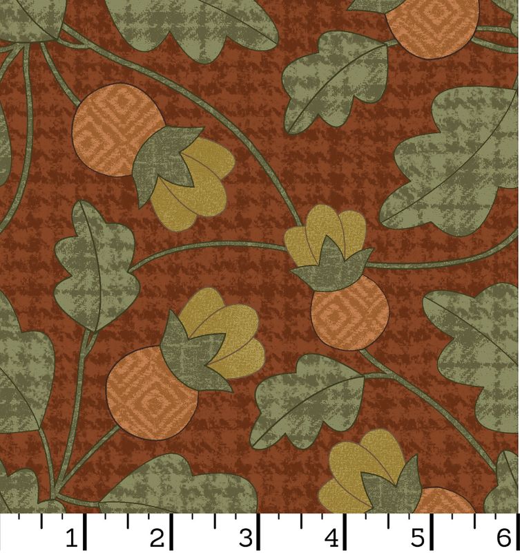 Pumpkin Vine - Autumn Harvest Flannel by Maywood Studio