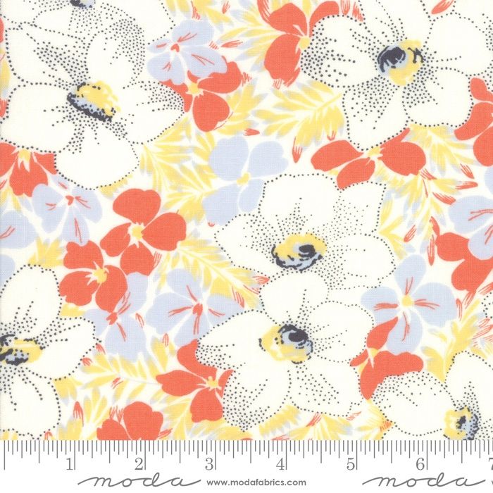 Clearance - Fine and Sunny in Mango Cream by Jen Kingwell for Moda Fabrics