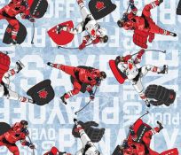 Hockey Player and Hat Toss