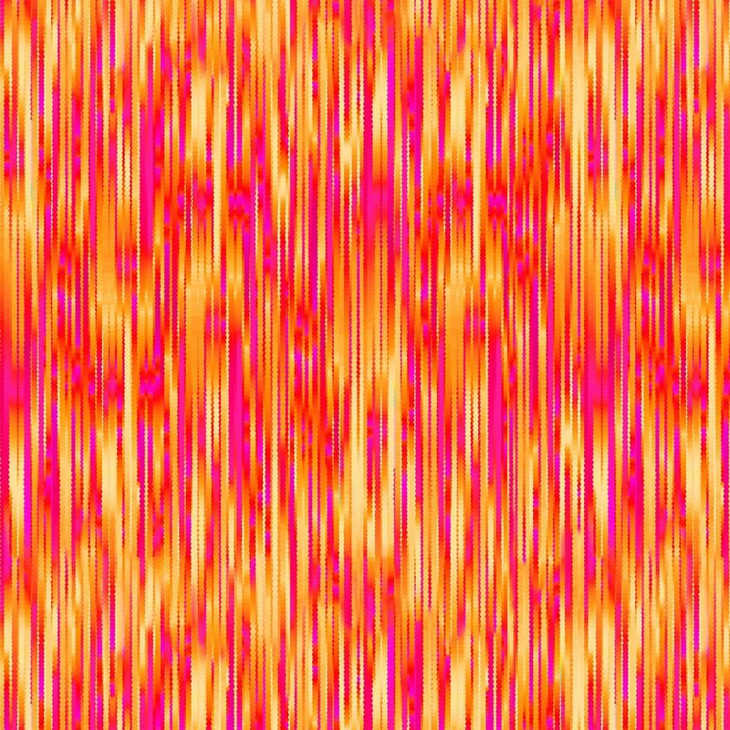 Luminous Blooms in Orange Luminous Brush Strokes by Greta Lynn for Kanvas Studio