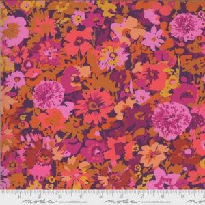 Kasada - Flower Field Berry Purple 11861 12 by Crystal Manning from Moda Fabrics