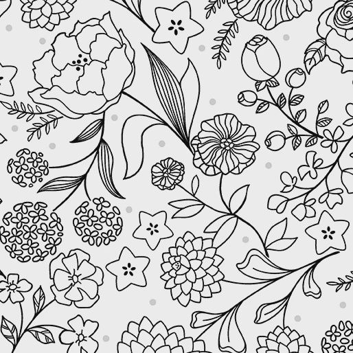 Botanica Feature Black and White by Amanda Murphy for Berartex