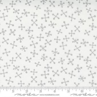 Whispers Metallic in White/Silver by Studio M for Moda