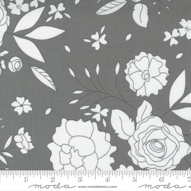 Beautiful Day Slate Blooms by Corey Yoder for Moda