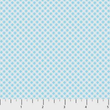 Bunnies for Babies Little Gingham in Bluebell by Patrick Lose Fabrics