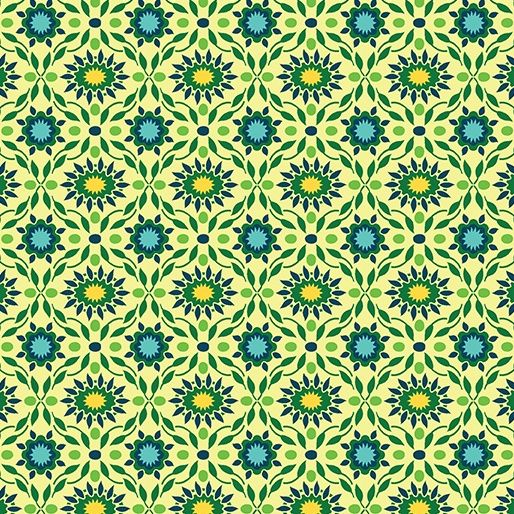 Vintage in Frolic Lemon by Modern Quilt Studio for Benartex