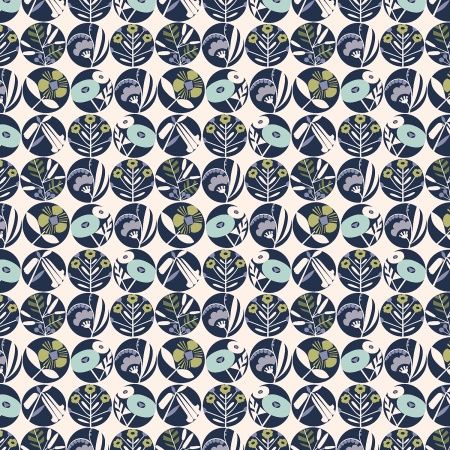 Clearance - Penny Cress Garden Gardenia in Deep Breath by Megan Carter for Cotton + Steel Fabrics