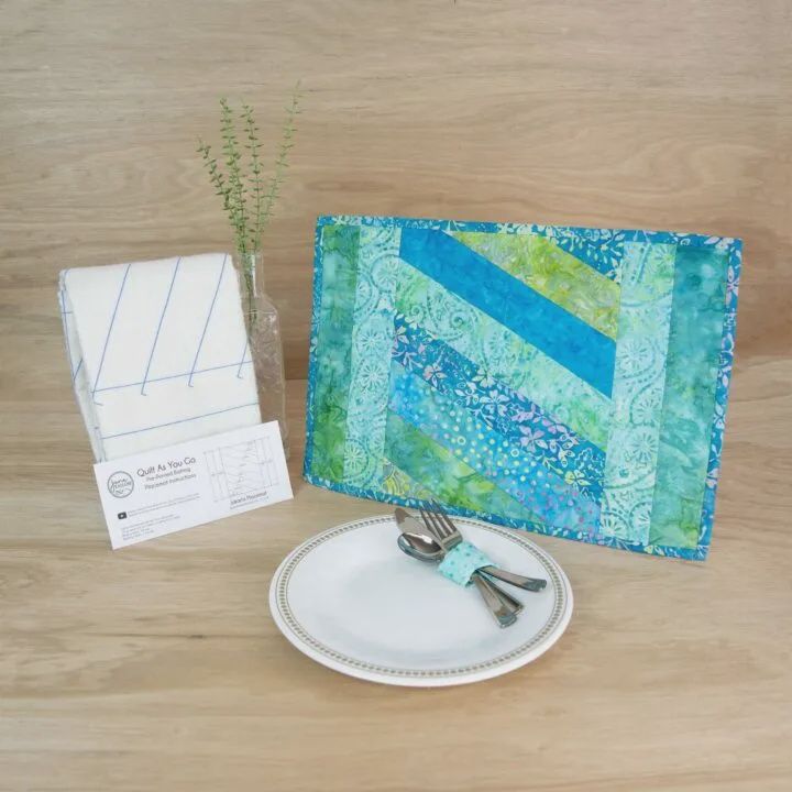 June Tailor Quilt-As-You-Go Kit Jakarta Placemats (6 pack)