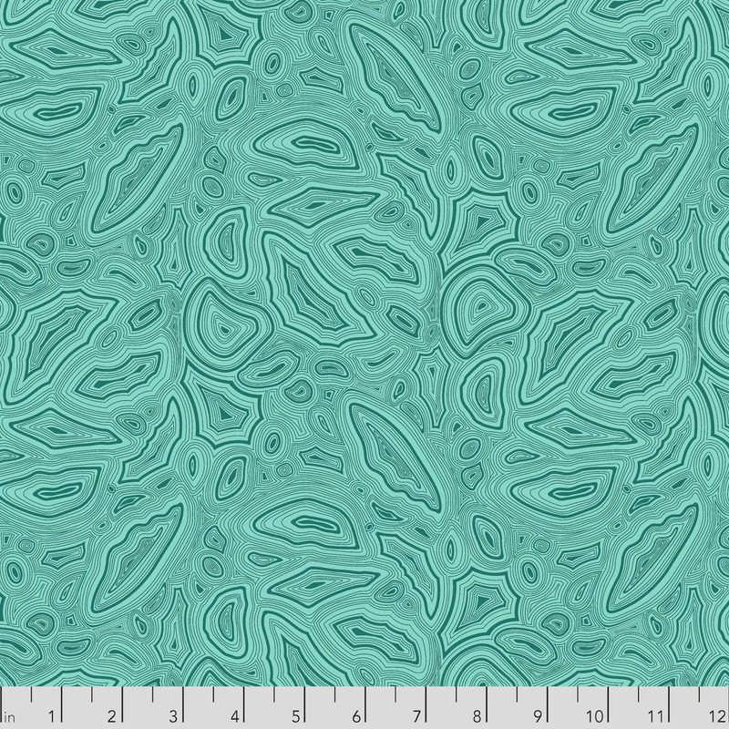 True Colors Mineral in Aquamarine By Tula Pink For FreeSpirit