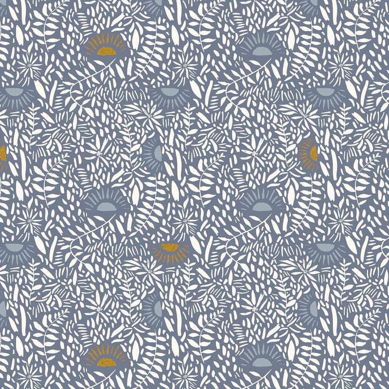 Break of Dawn Water Breaking in Metallic by Cotton + Steel Polka for RJR Fabrics