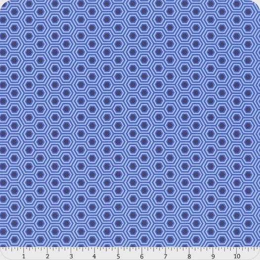 True Colors Hexy in Deep Sea by Tula Pink for FreeSpirit Fabrics