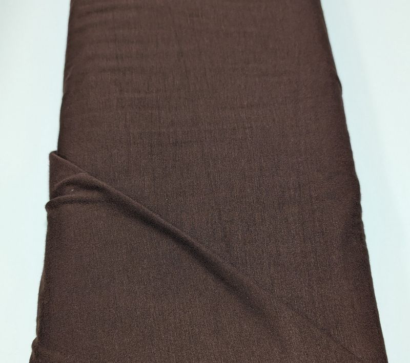 Chocolate Bamboo Jersey Fabric