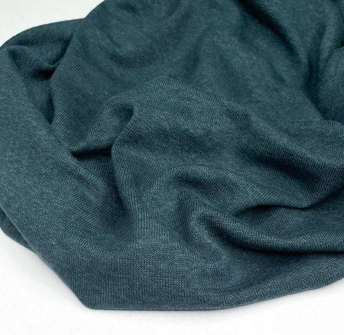 Olympia 2 Rayon/Cotton/Modal Sweater Knit, Colour: Petrol