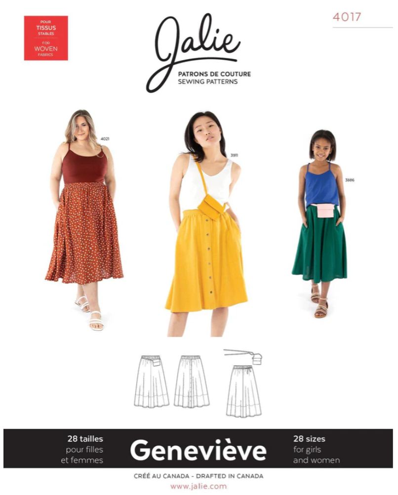 Jalie 4017 - Genevieve Pull-on Gathered Skirt - Paper Pattern