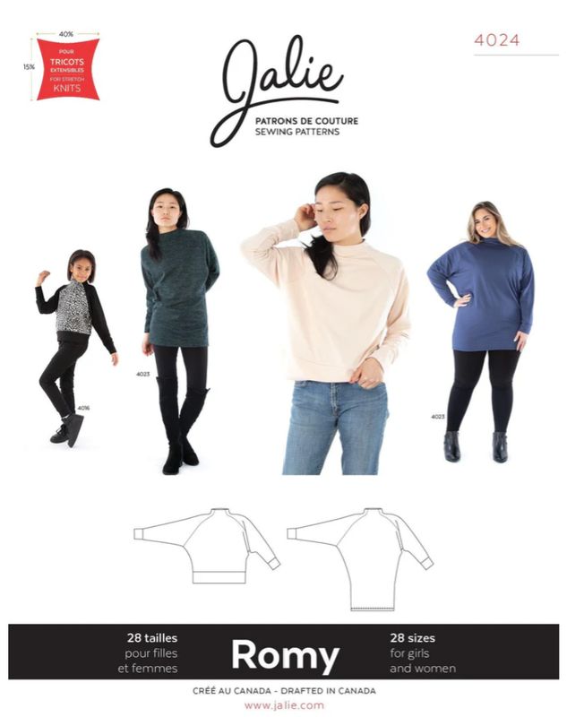Jalie 4024 - Romy Sweater and Tunic - Paper Pattern
