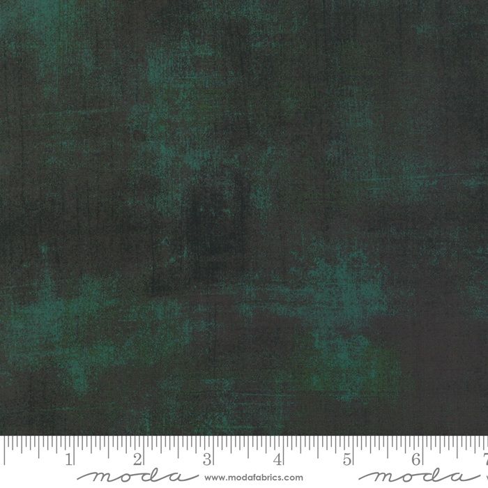 Grunge Basics in Christmas Green by Moda