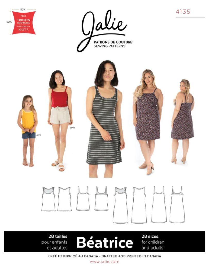 Jalie 4135 - Beatrice Tanks and Dresses - Paper Pattern
