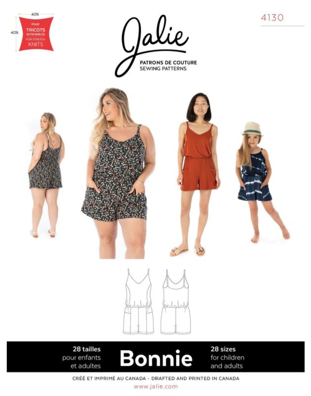 Jalie 4130 - Bonnie Romper - Paper Pattern