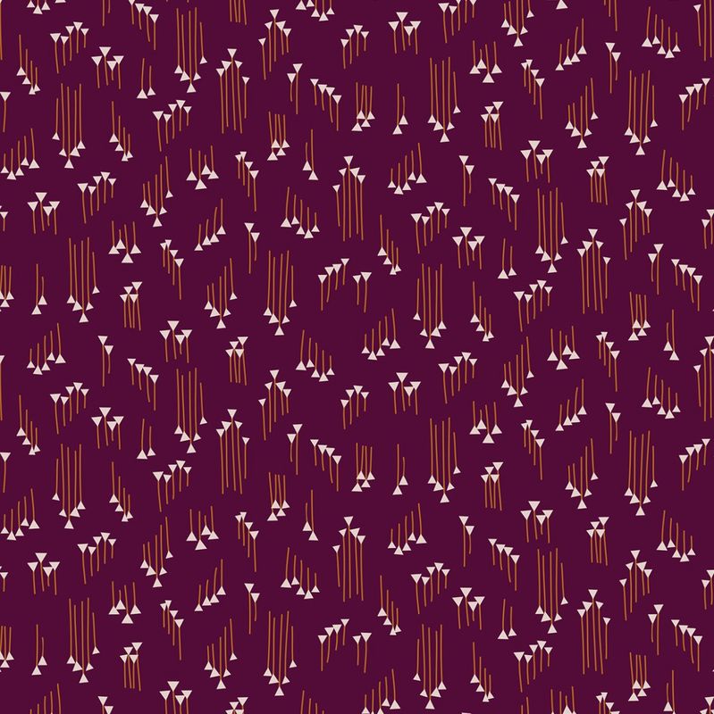 Emilia Hermione in Plum Rayon for Cotton &amp; Steel
