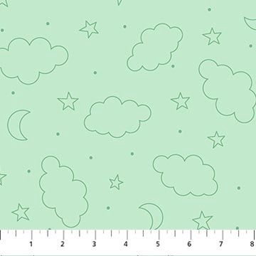 Dreamtime in Green Minky by Patrick Lose Fabrics