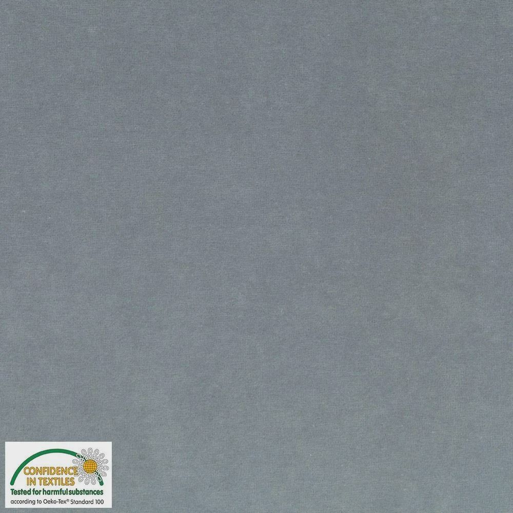 Avalana Velour Grey/Silver 24 008 by Stof Fabrics