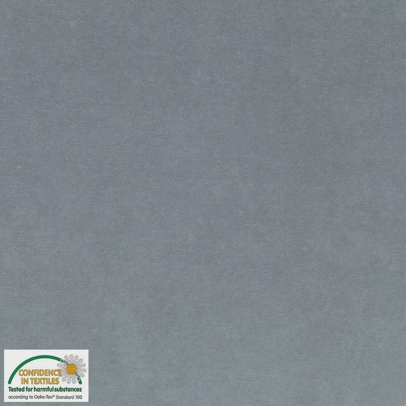 Avalana Velour Grey/Silver 24 008 by Stof Fabrics