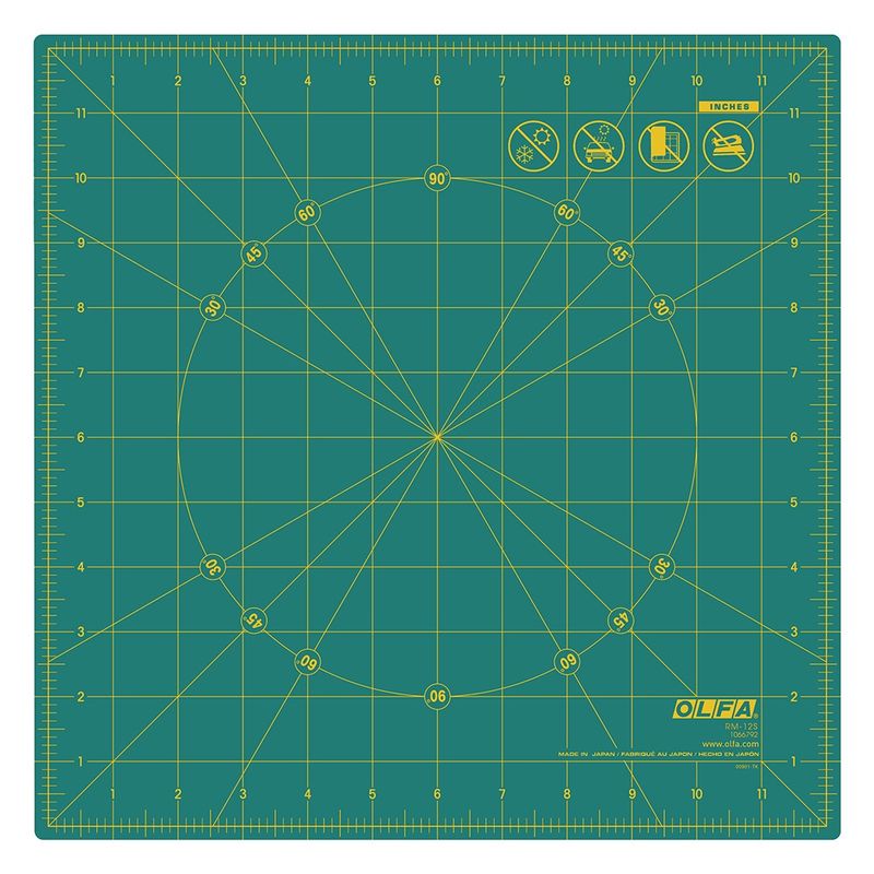 Olfa 12" Square Rotating Cutting Mat