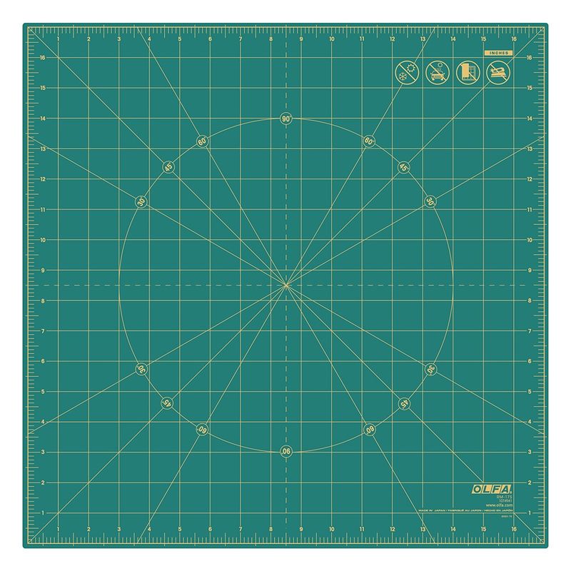 Olfa 17&quot;x17&quot; Square Rotating Cutting Mat