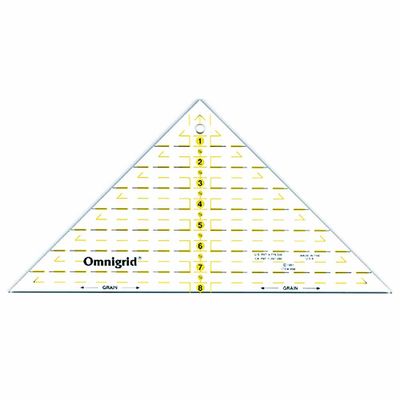 OMNIgrid Triangle Ruler for 1⁄4″ Square Triangles - 8″ (20.3cm)