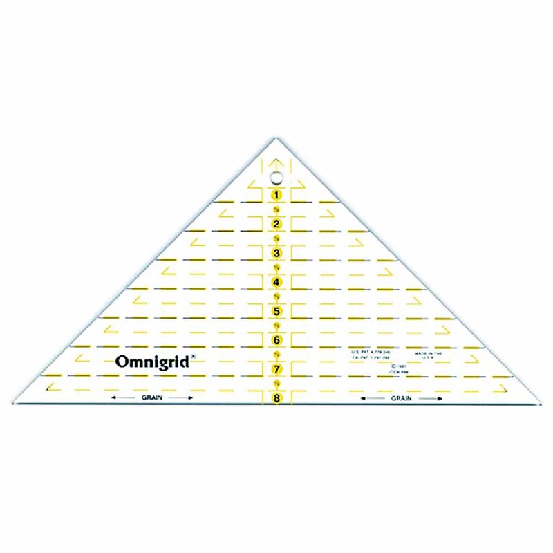 OMNIgrid Triangle Ruler for 1⁄4″ Square Triangles - 8″ (20.3cm)