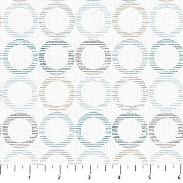 F27283-90 Dots &amp; Dashes Pale Gray Flannel by Northcott