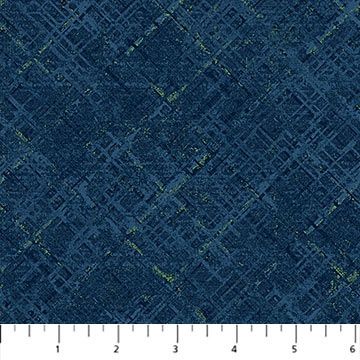 F27284-49 Dots &amp; Dashes Navy Flannel by Northcott