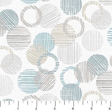 F27282-90 Dots &amp; Dashes Pale Grey Flannel by Northcott