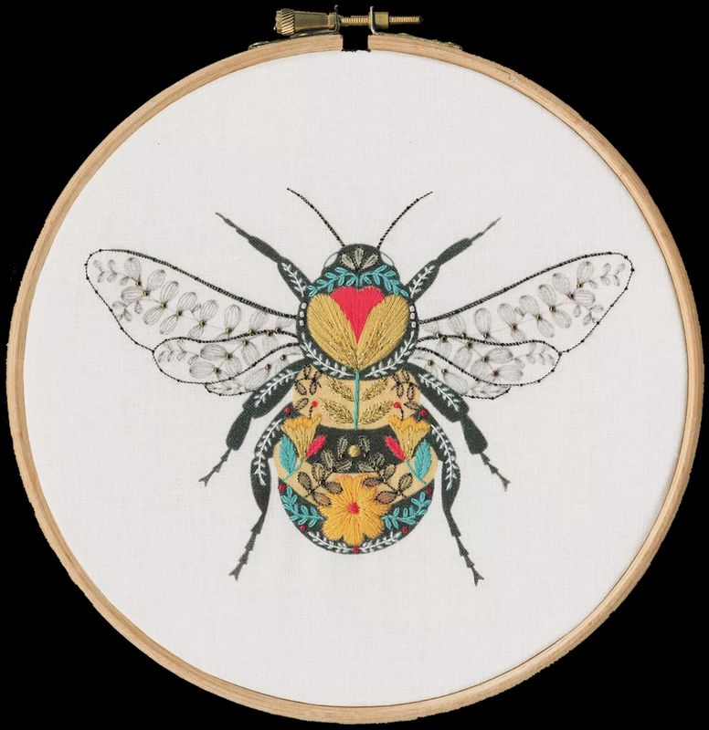 Pollen Embroidery - Bee - by Ally Gore